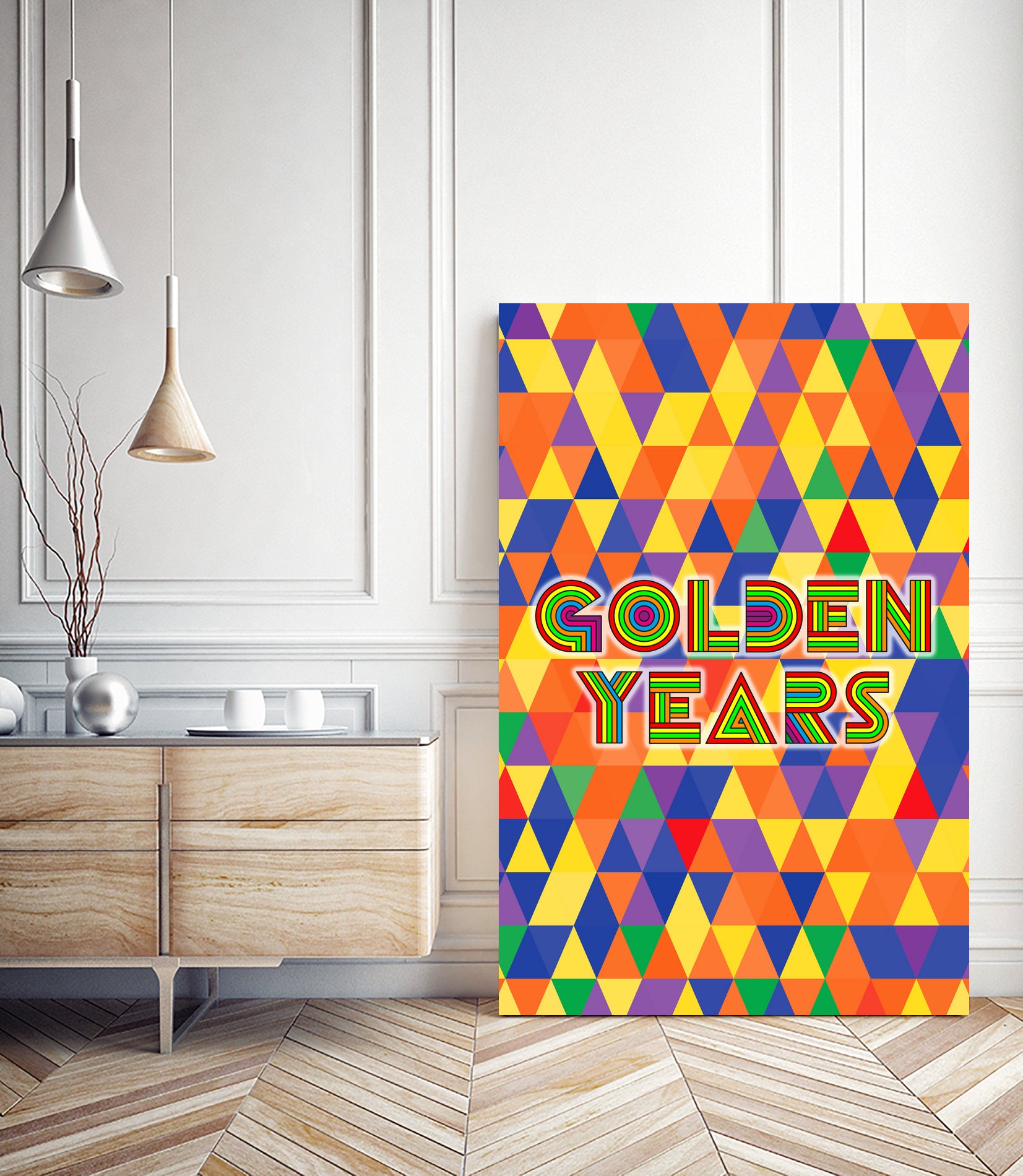 Golden Years by Ralph Frankenberg on GIANT ART - yellow typography