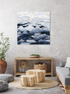 Mountains by Elisabeth Fredriksson on GIANT ART - blue digital drawing