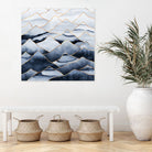 Mountains by Elisabeth Fredriksson on GIANT ART - blue digital drawing