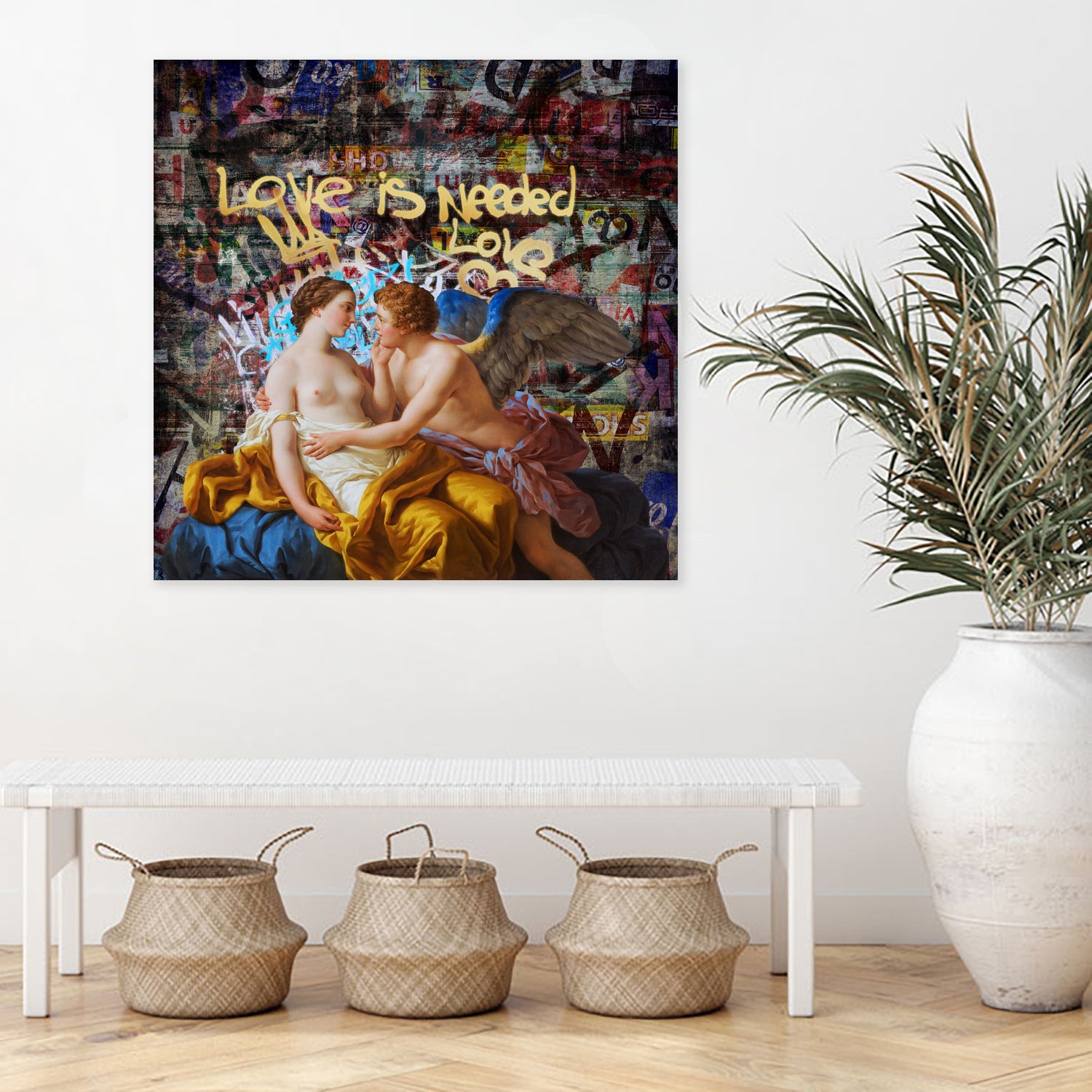 love is needed by José Luis Guerrero on GIANT ART - blue digital painting