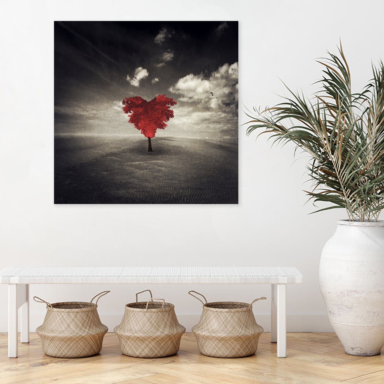 heart tree by Dirk Wüstenhagen on GIANT ART - brown photo illustration