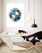 BMW Logo splatter painting by Jurijs Permanickis on GIANT ART - white digital painting