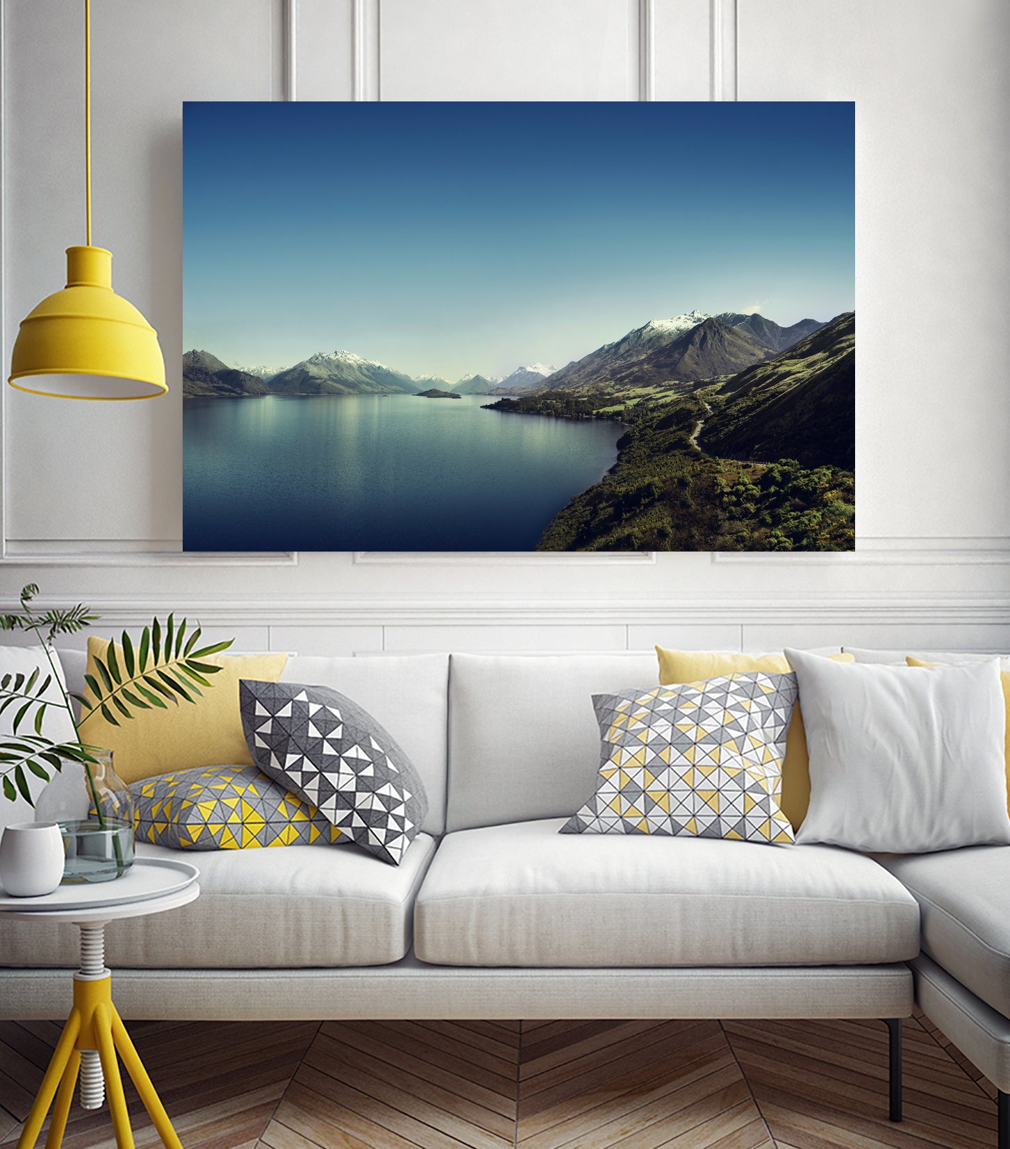 On my way to Glenorchy (Things happened to me) by José Manuel Ríos Valiente on GIANT ART - blue photo illustration