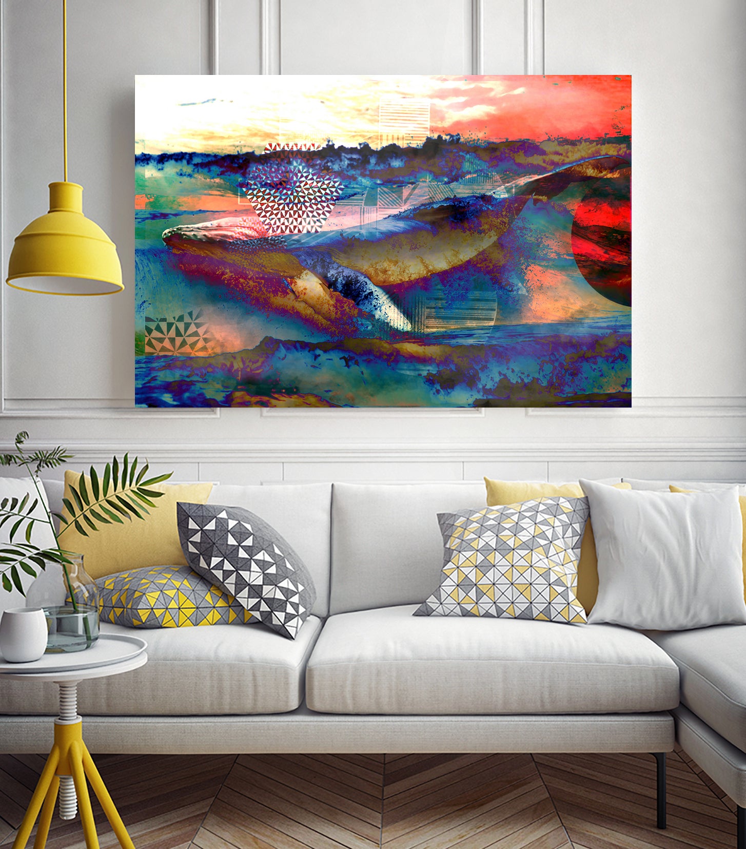 52HZ Whale by Srivatsan Aravamudan on GIANT ART - blue digital painting