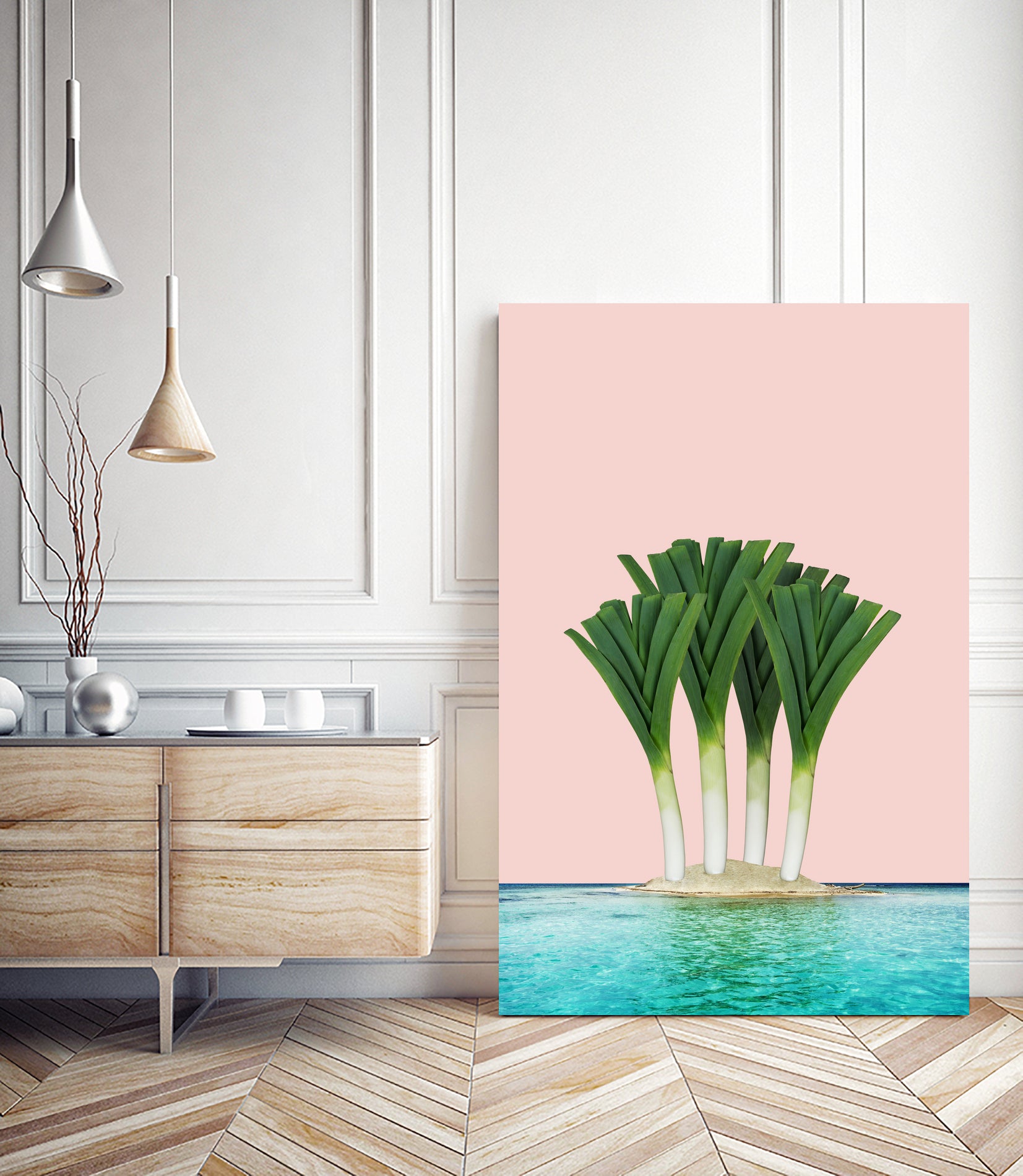 Palm Beach by Anders Wasser on GIANT ART - pink photo illustration