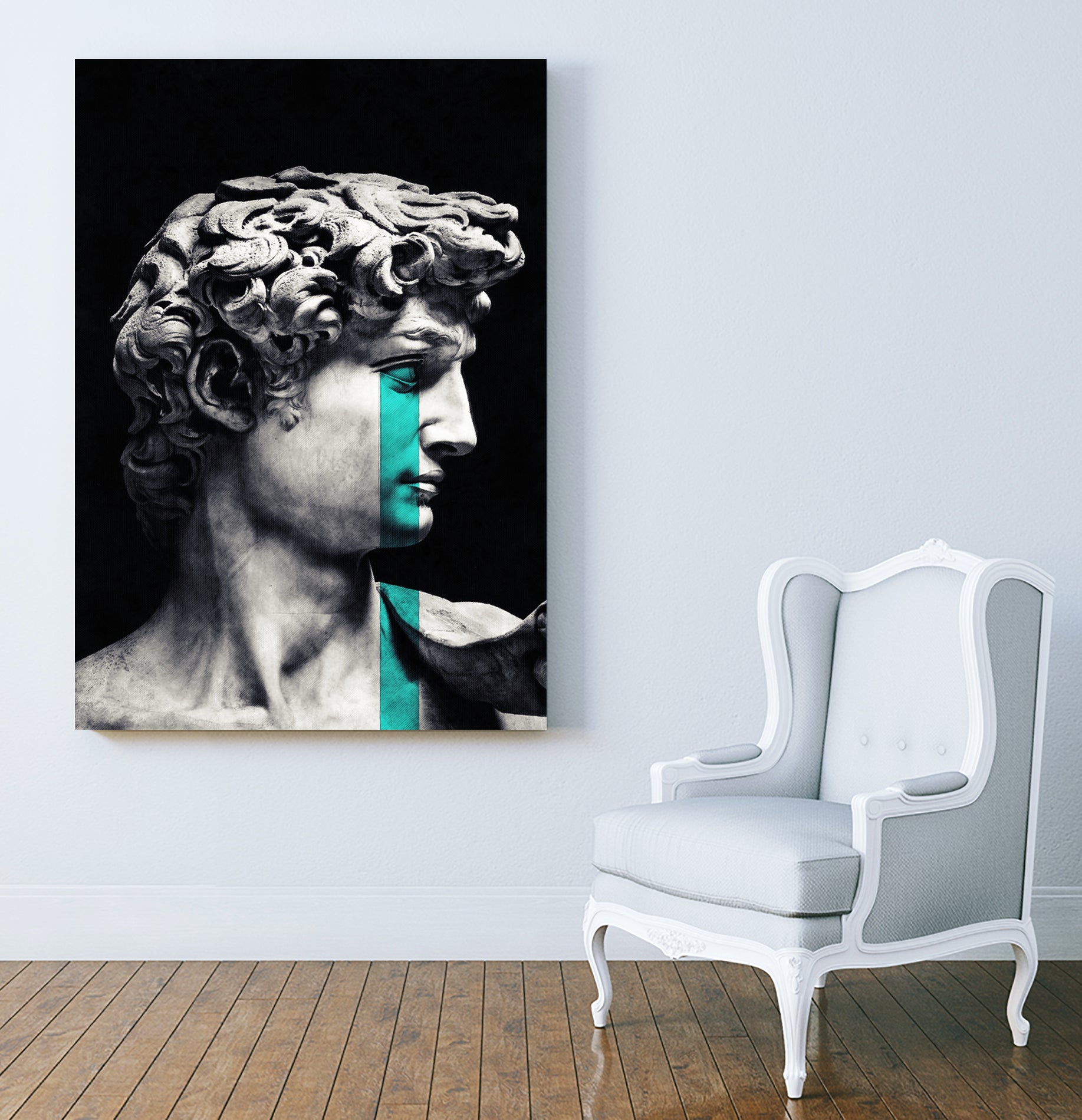 Crying David by Menelaos Trompoukis on GIANT ART - black digital painting