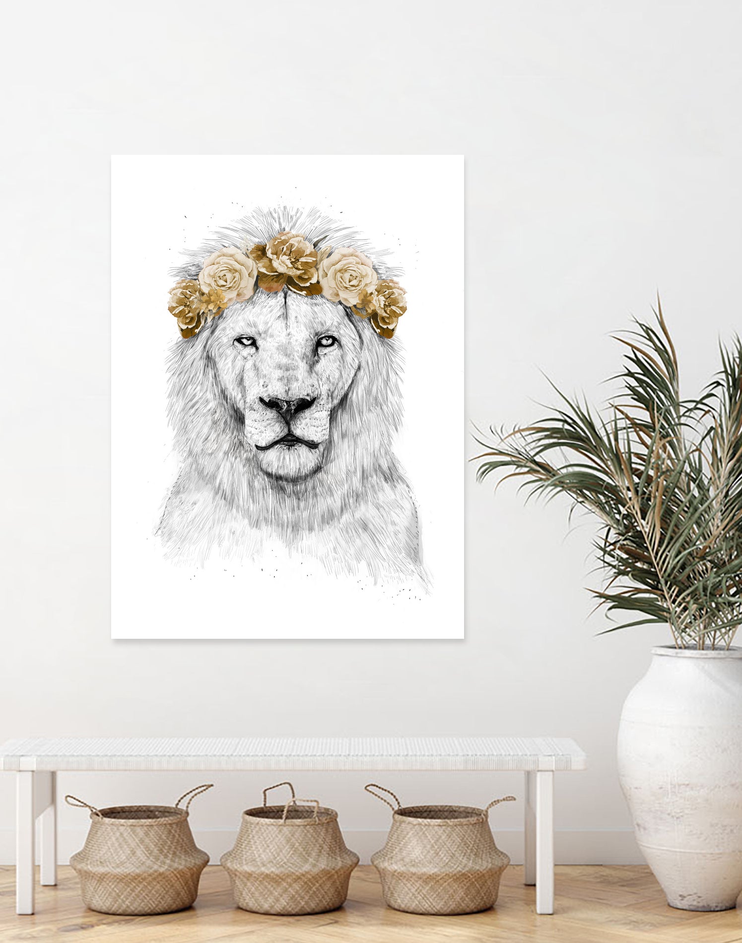 Festival lion (color version) by Solti Balázs on GIANT ART - white digital drawing