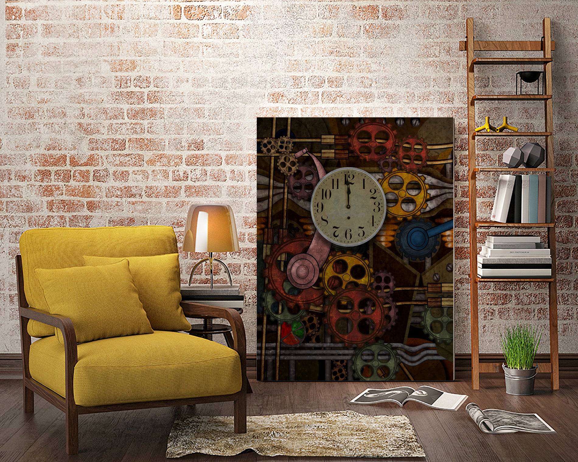 steampunk by james brickell on GIANT ART - red digital painting