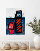 Friends by Daniel Malta on GIANT ART - blue digital painting