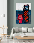 Friends by Daniel Malta on GIANT ART - blue digital painting