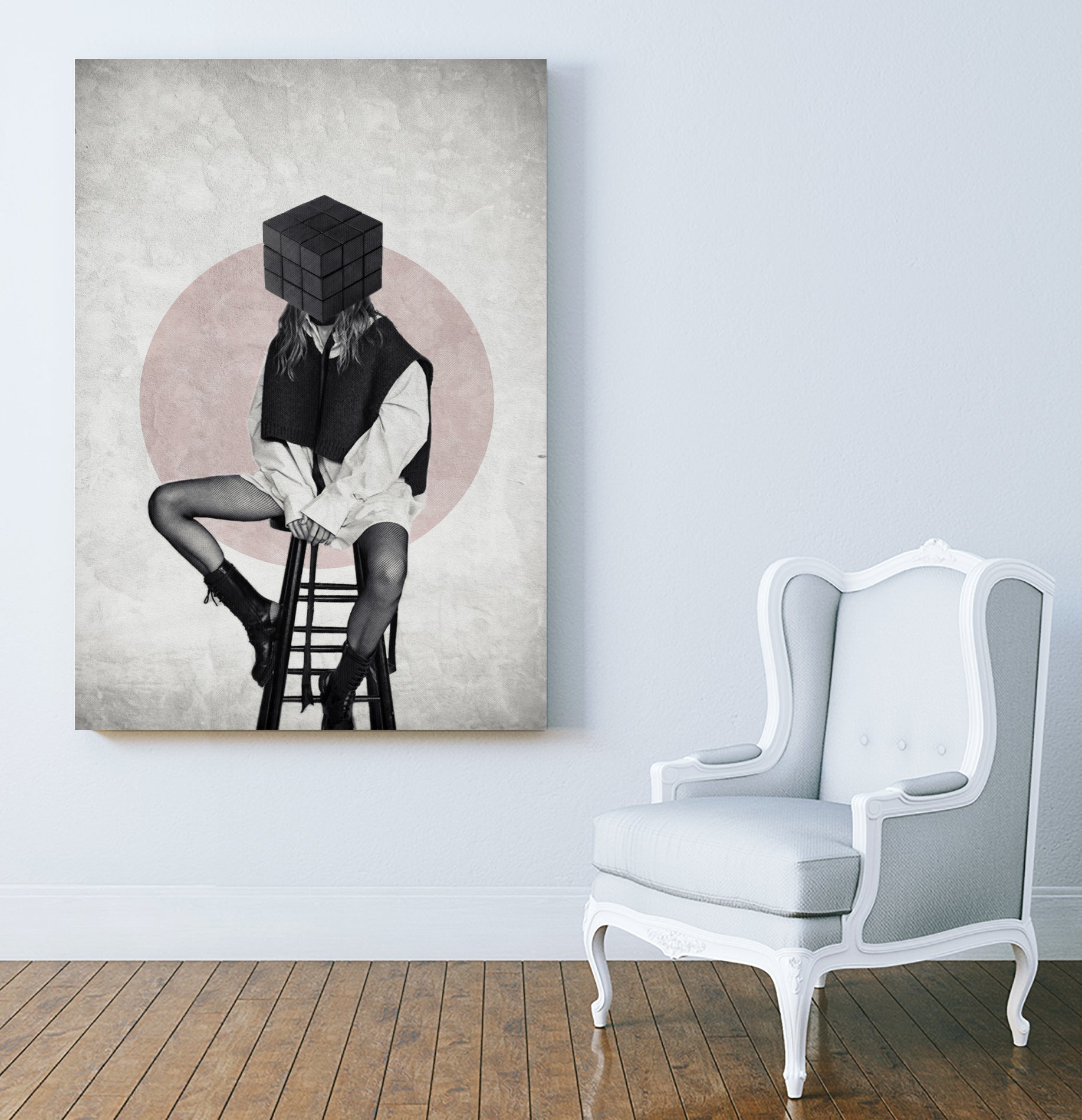 Cube by Menelaos Trompoukis on GIANT ART - pink digital painting