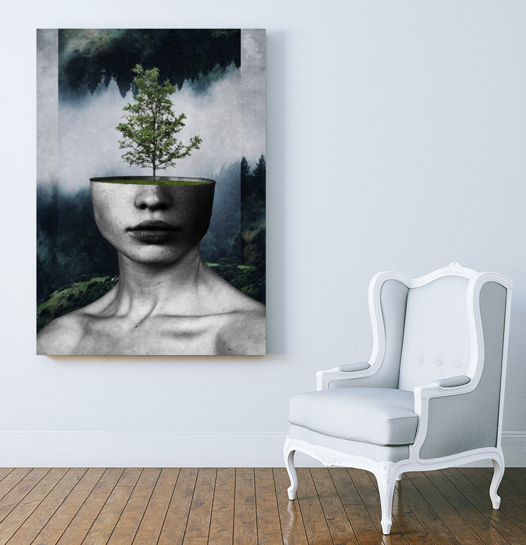 Tree Lady by Menelaos Trompoukis on GIANT ART - green digital painting