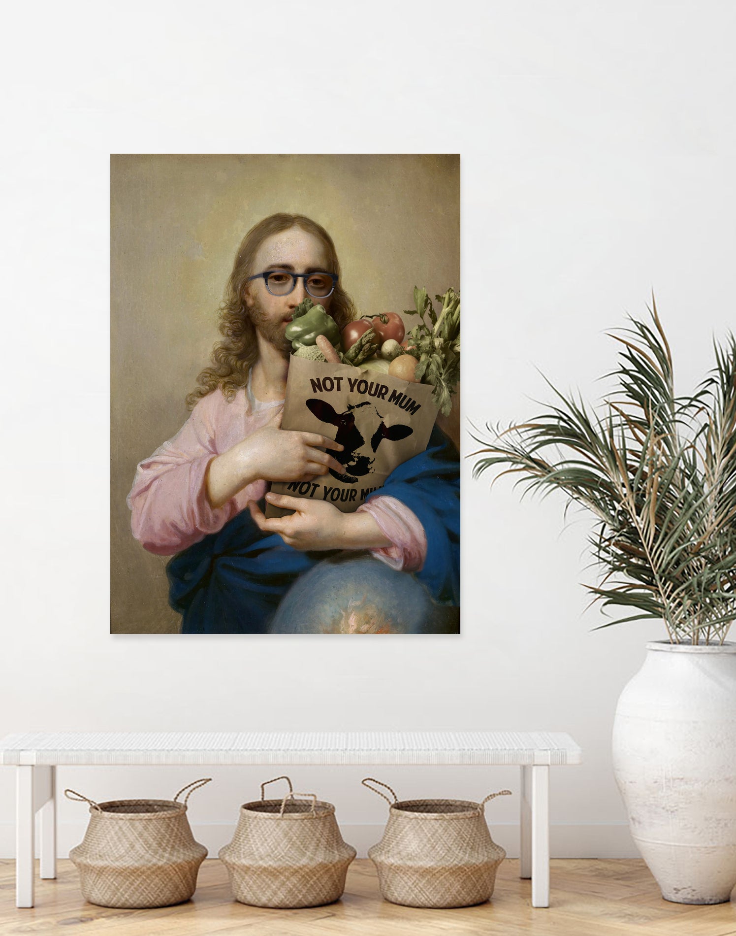 New Religion by José Luis Guerrero on GIANT ART - pink digital painting