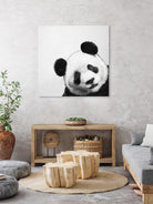 Peekaboo Panda by Laura Graves on GIANT ART - black digital painting