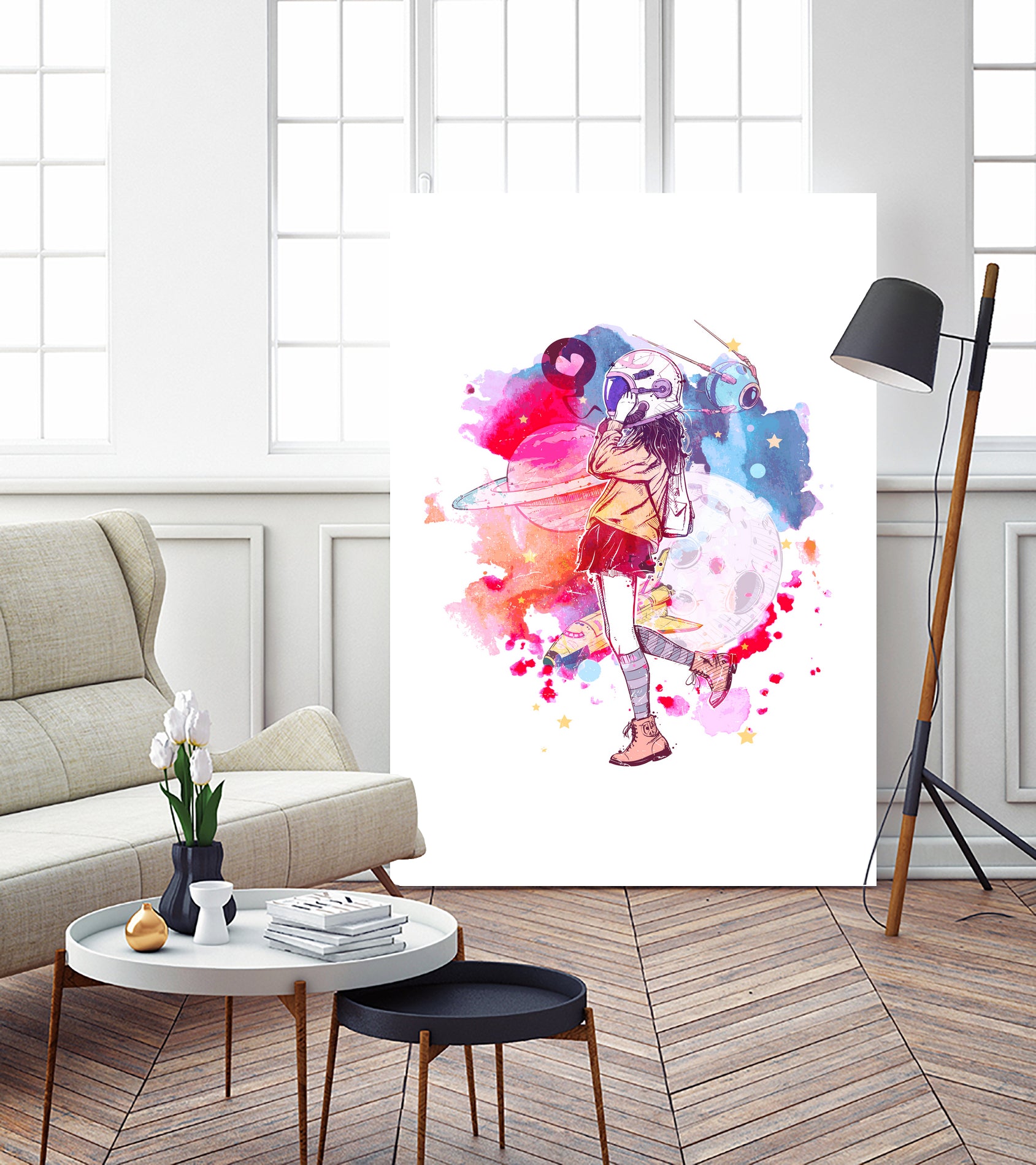 Space fashion by Arman Akopyan on GIANT ART - orange digital painting