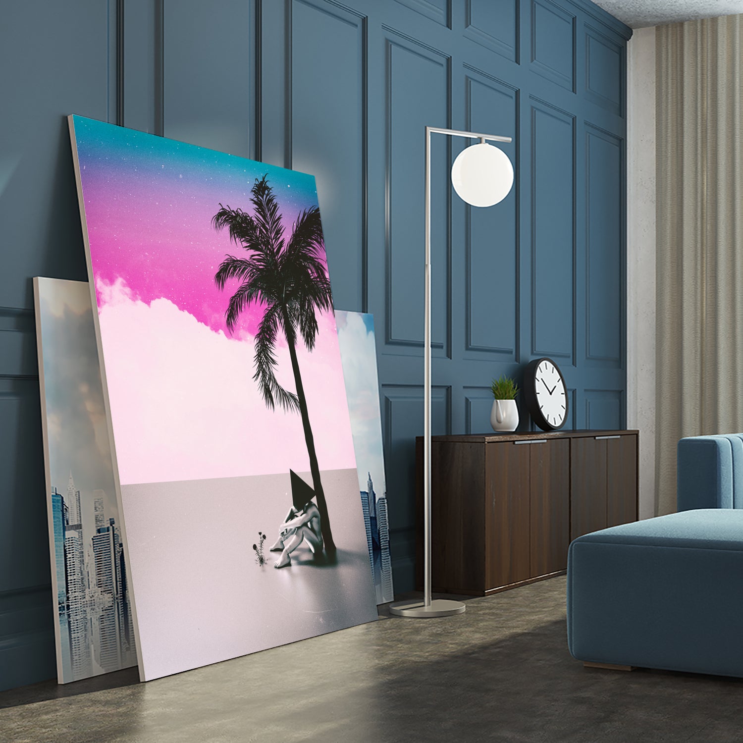 PALM  TREE  18 by Adam Priester on GIANT ART - pink 3d art