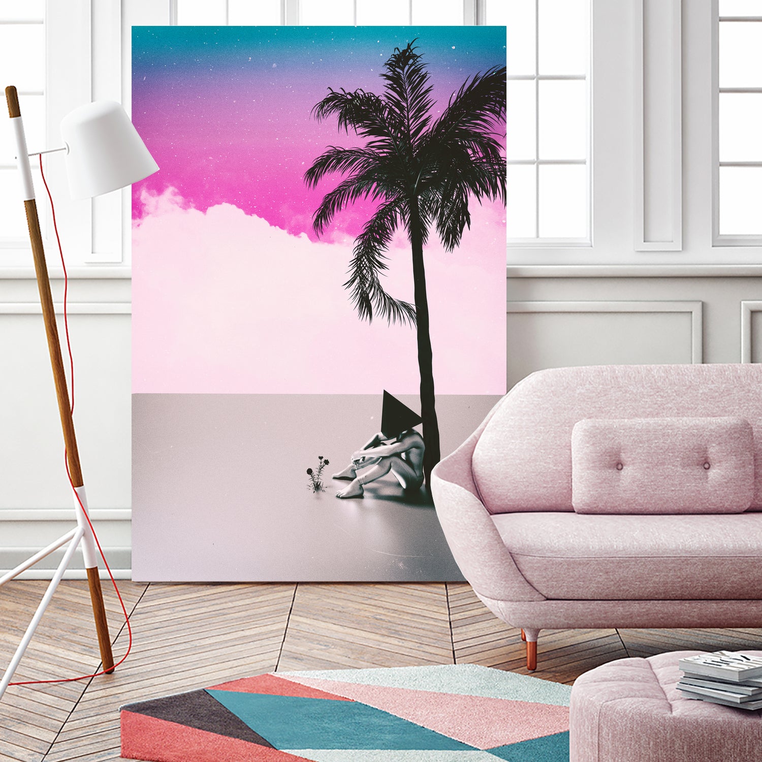 PALM  TREE  18 by Adam Priester on GIANT ART - pink 3d art