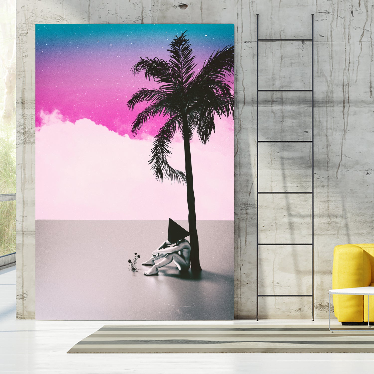 PALM  TREE  18 by Adam Priester on GIANT ART - pink 3d art