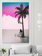 PALM  TREE  18 by Adam Priester on GIANT ART - pink 3d art