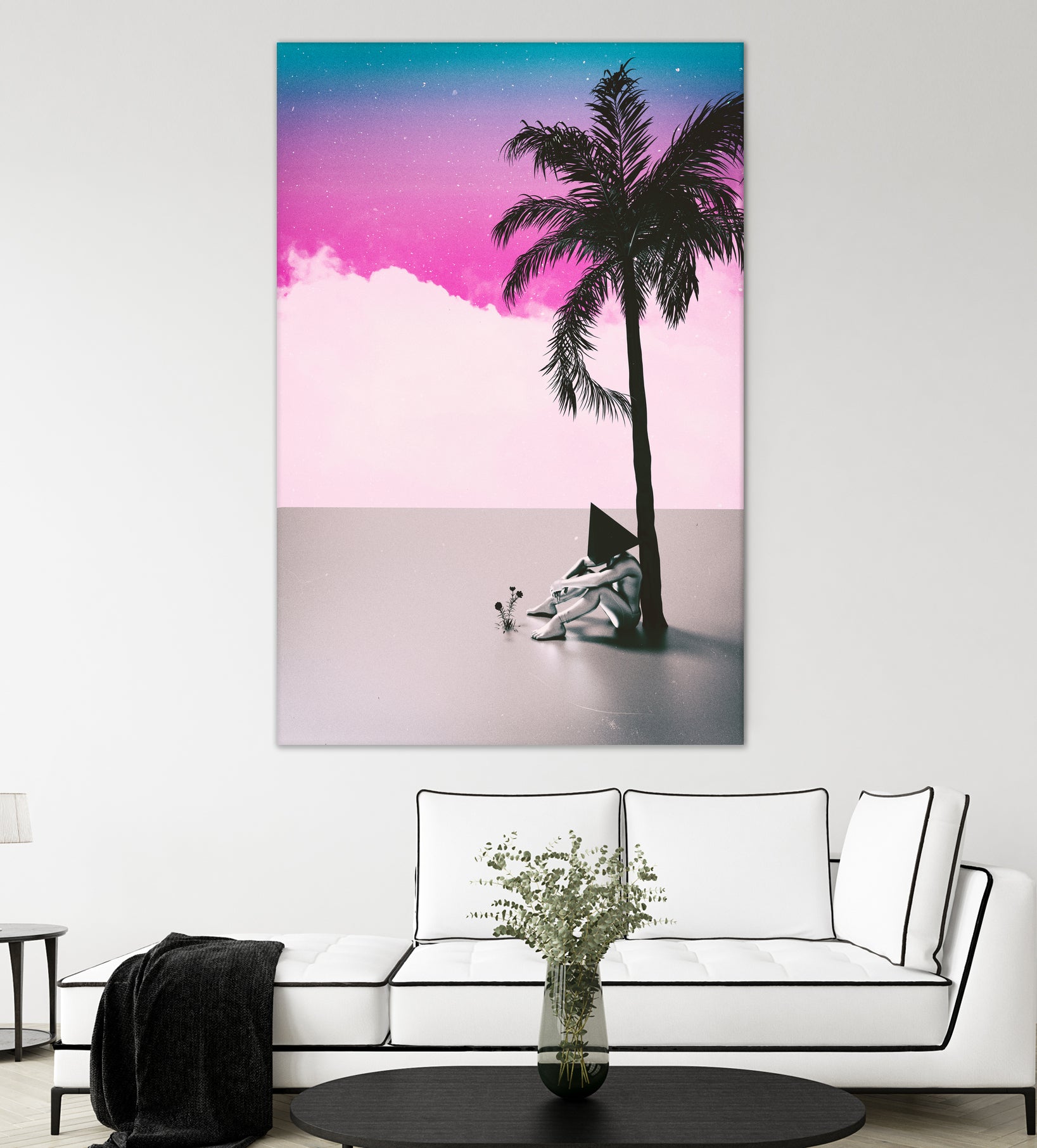 PALM  TREE  18 by Adam Priester on GIANT ART - pink 3d art