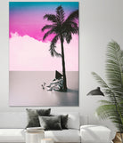 PALM  TREE  18 by Adam Priester on GIANT ART - pink 3d art