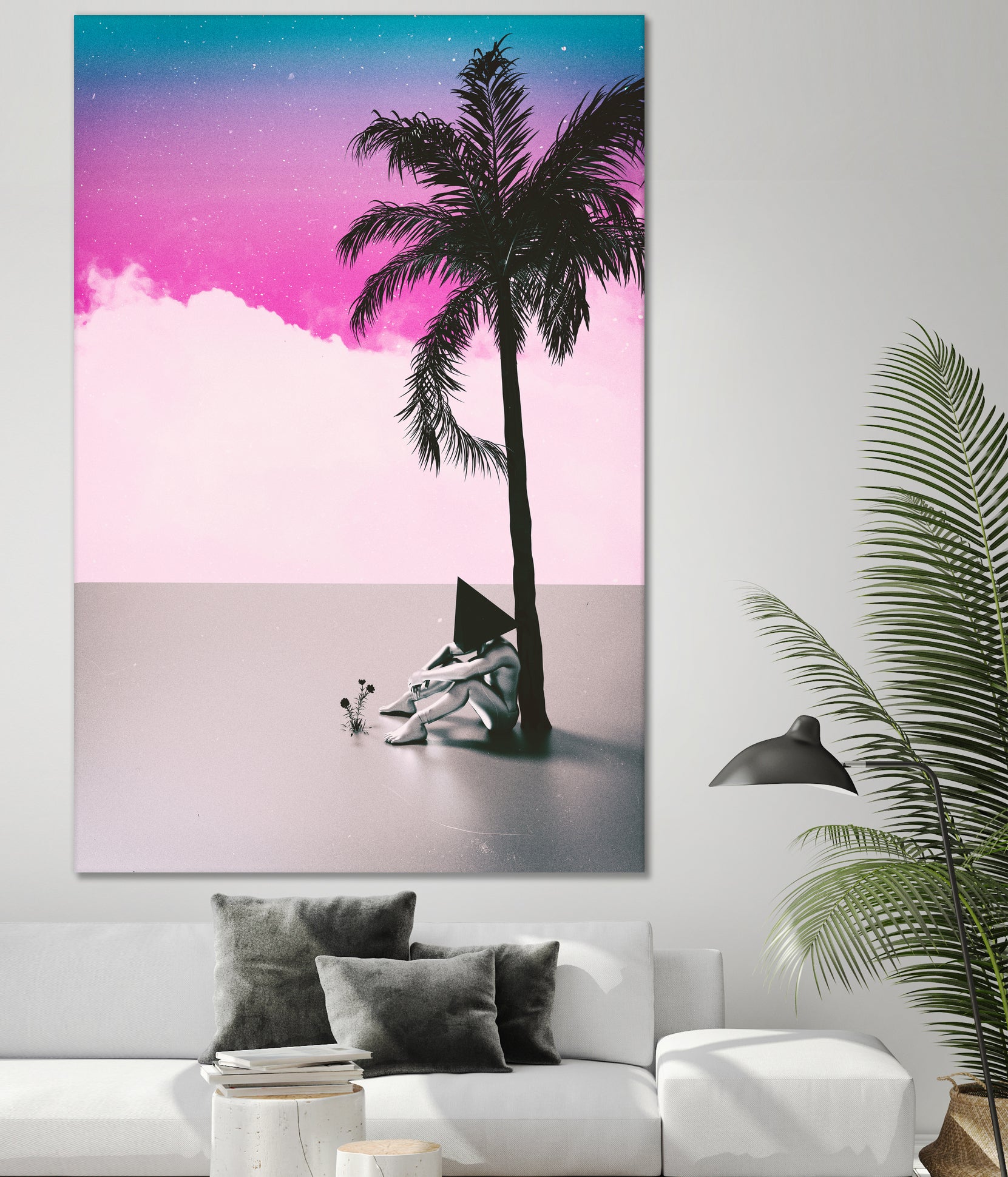 PALM  TREE  18 by Adam Priester on GIANT ART - pink 3d art