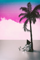 PALM  TREE  18 by Adam Priester on GIANT ART - pink 3d art