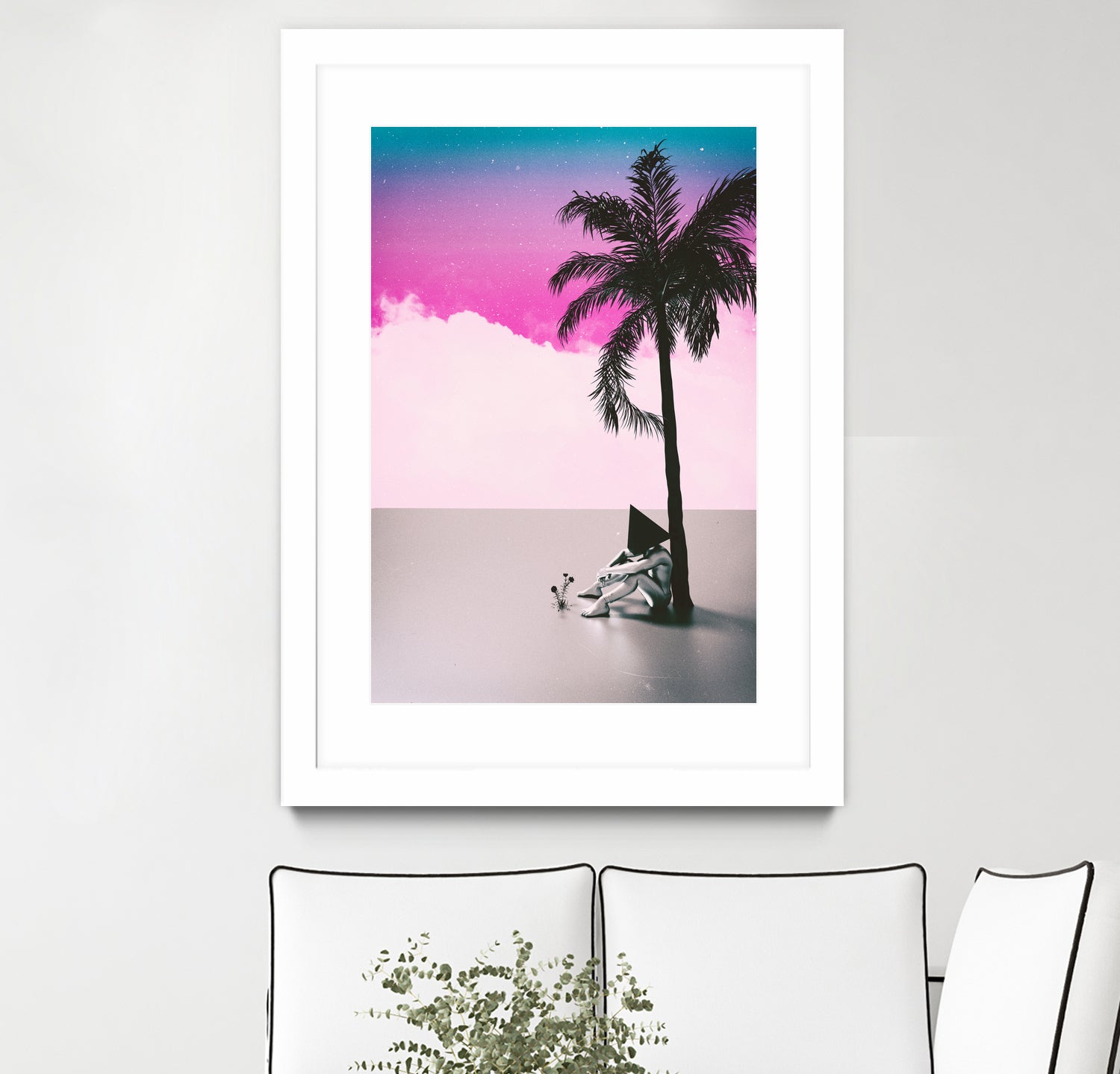 PALM  TREE  18 by Adam Priester on GIANT ART - pink 3d art