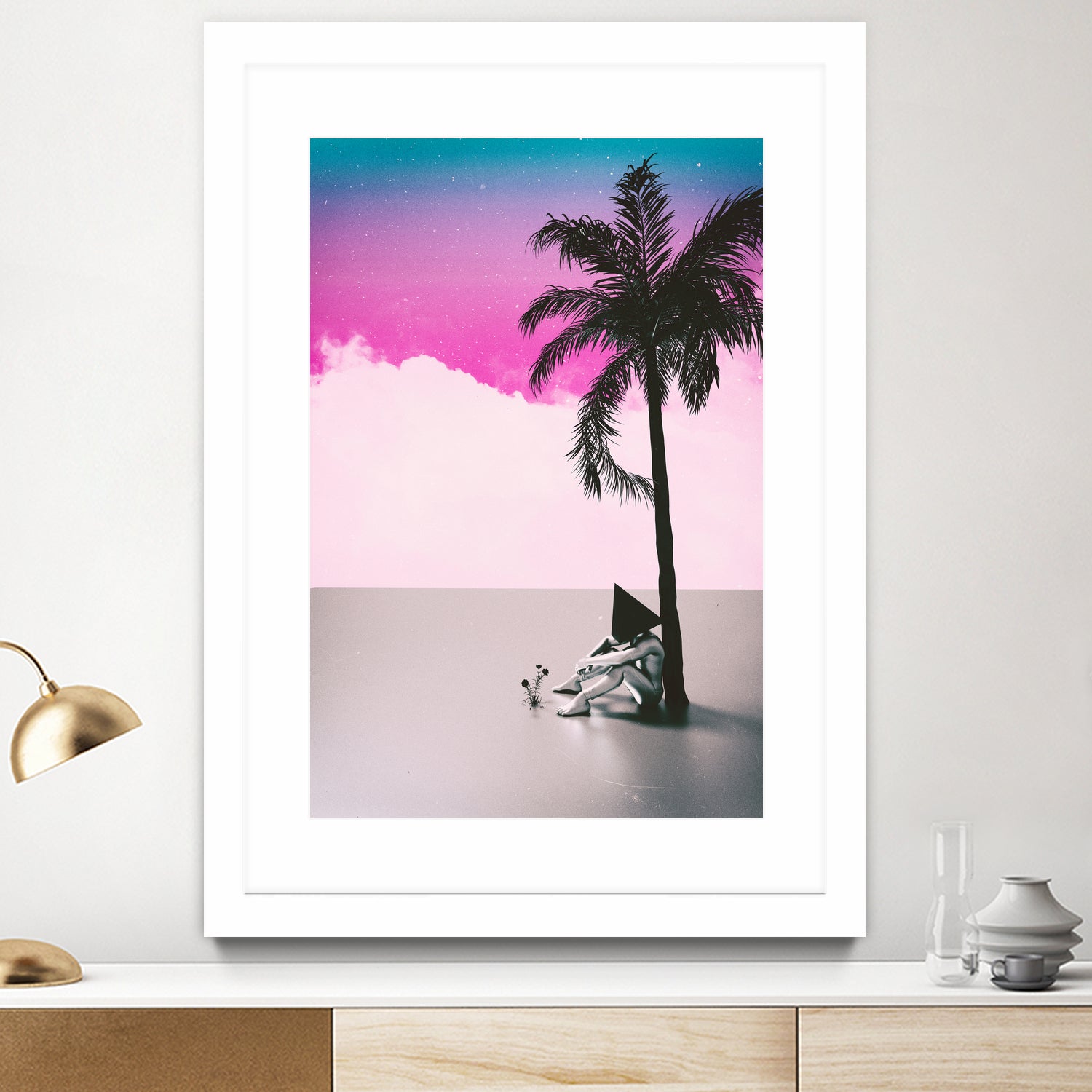 PALM  TREE  18 by Adam Priester on GIANT ART - pink 3d art