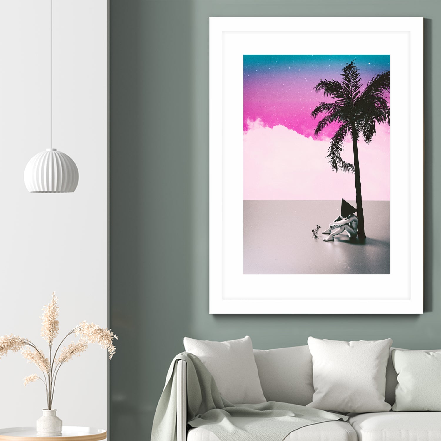 PALM  TREE  18 by Adam Priester on GIANT ART - pink 3d art