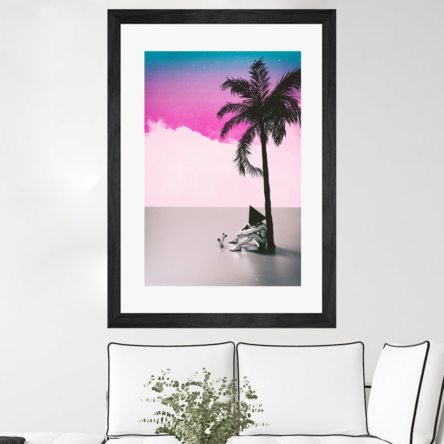 PALM  TREE  18 by Adam Priester on GIANT ART - pink 3d art