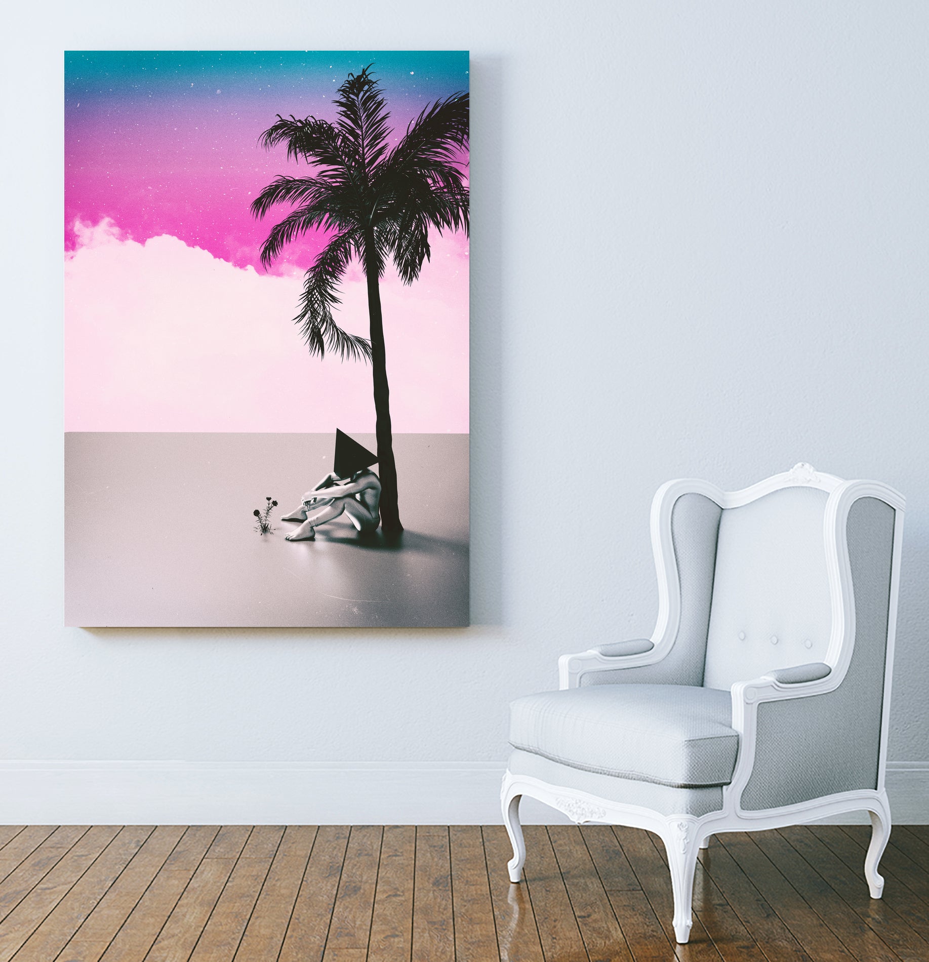 PALM  TREE  18 by Adam Priester on GIANT ART - pink 3d art