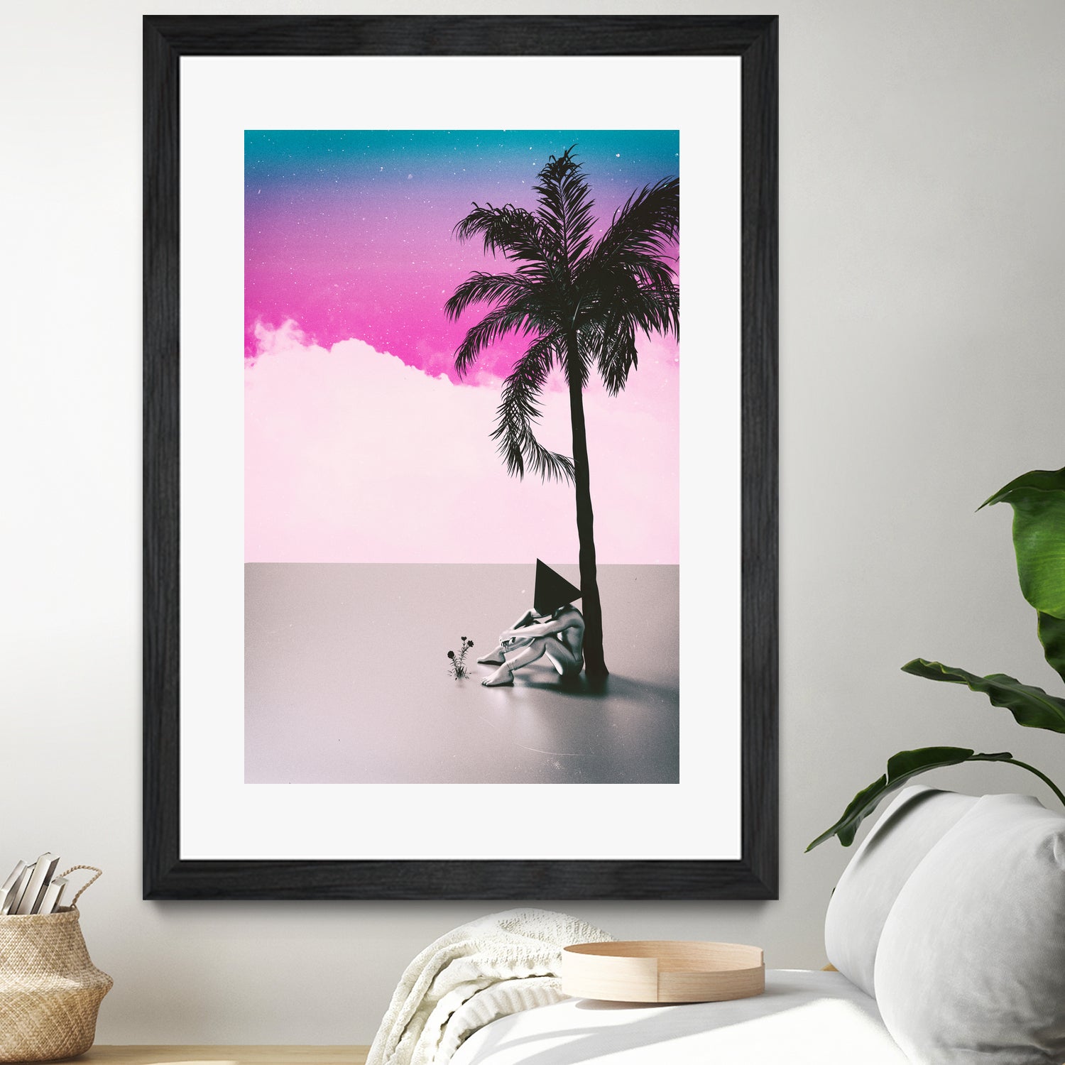 PALM  TREE  18 by Adam Priester on GIANT ART - pink 3d art