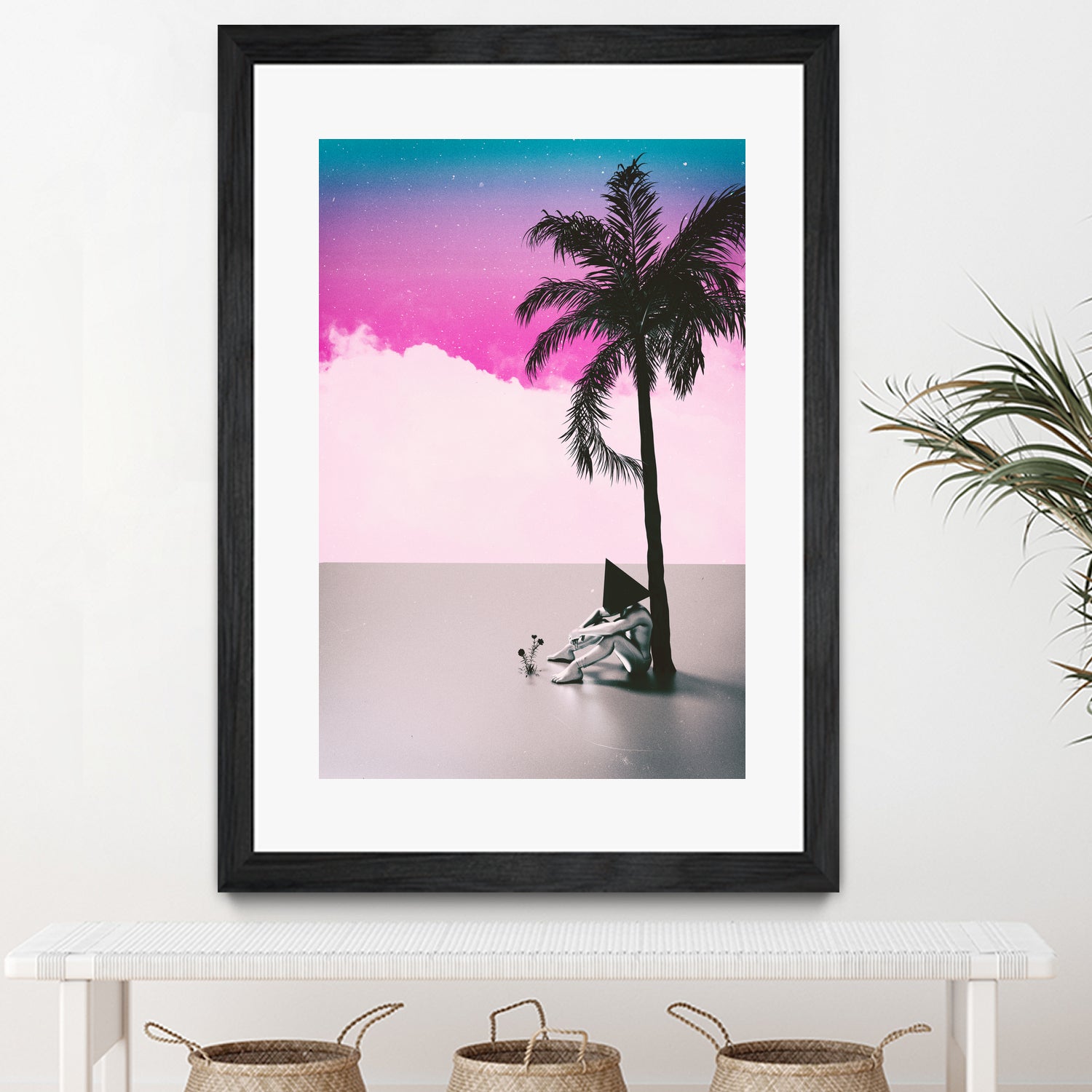 PALM  TREE  18 by Adam Priester on GIANT ART - pink 3d art