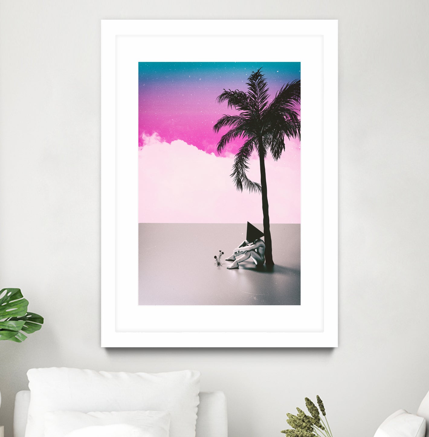PALM  TREE  18 by Adam Priester on GIANT ART - pink 3d art