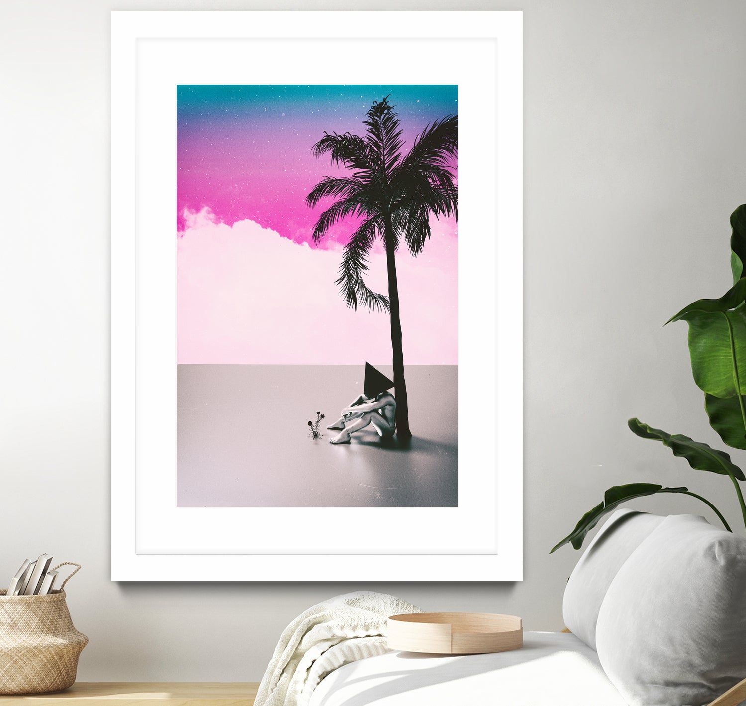 PALM  TREE  18 by Adam Priester on GIANT ART - pink 3d art