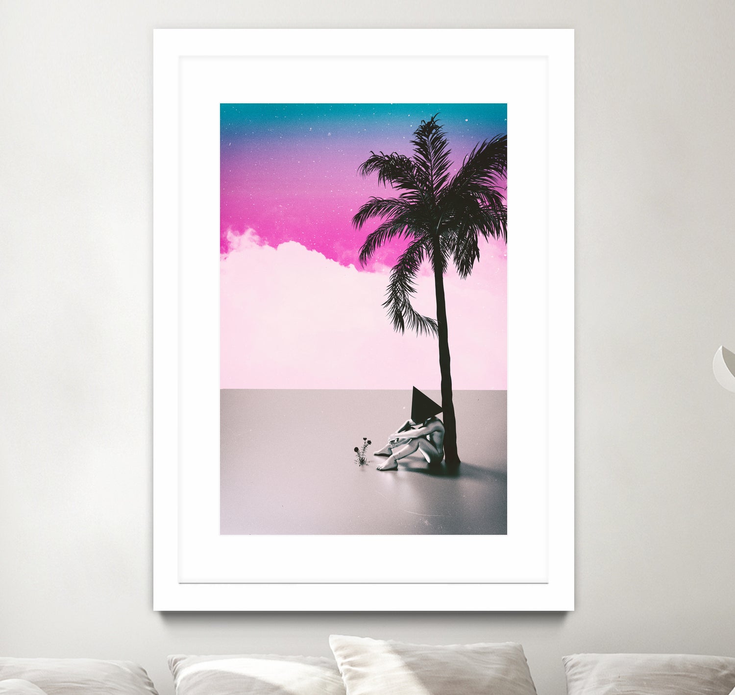 PALM  TREE  18 by Adam Priester on GIANT ART - pink 3d art