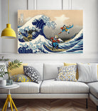 GREAT WAVE by Caterina Lo Cicero on GIANT ART - blue digital drawing