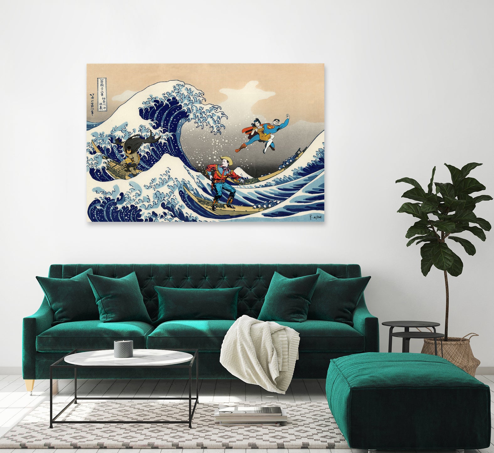 GREAT WAVE by Caterina Lo Cicero on GIANT ART - blue digital drawing