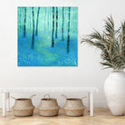Bluebells, Challock by Nic Squirrell on GIANT ART - green digital painting