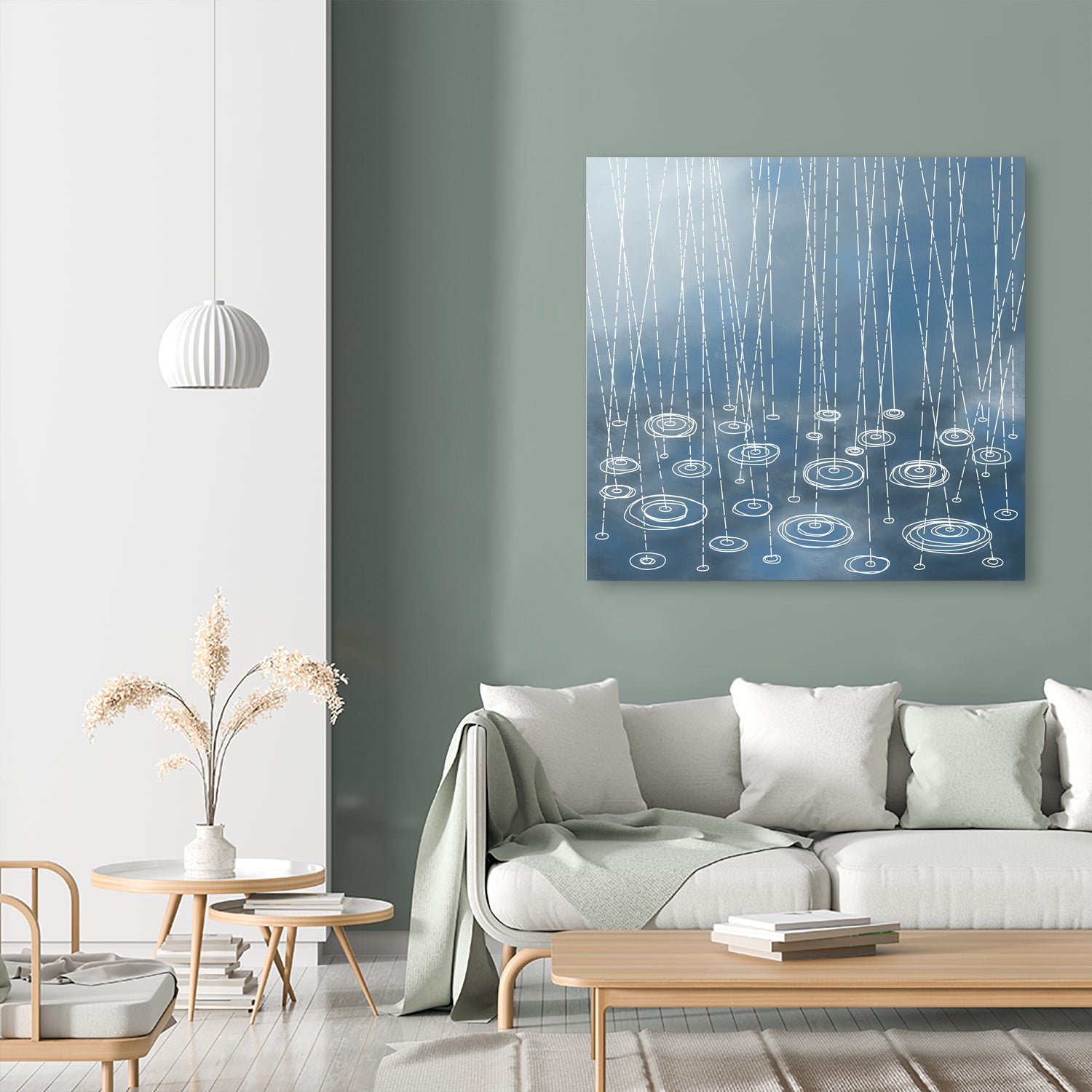 Another Rainy Day by Nic Squirrell on GIANT ART - blue digital painting