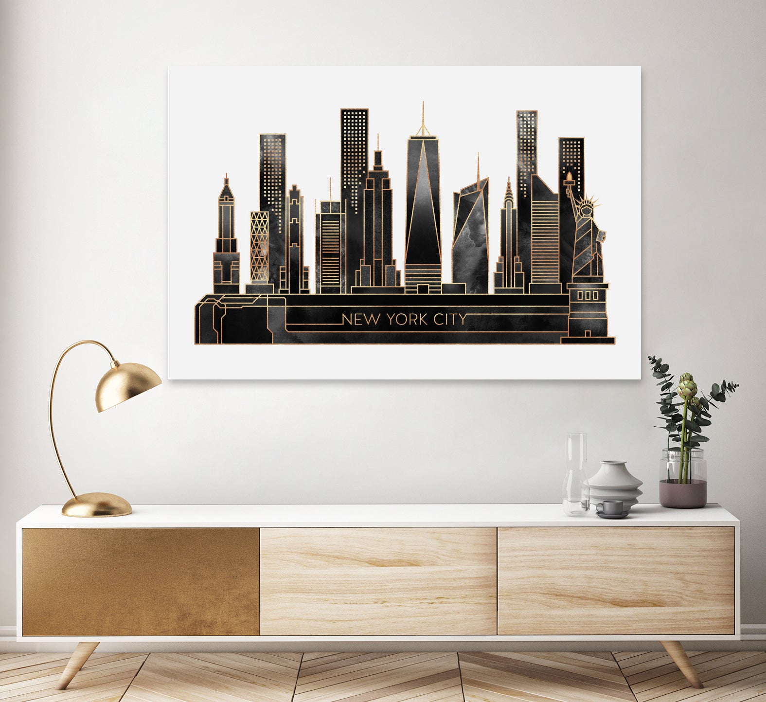 NYC - Black by Elisabeth Fredriksson on GIANT ART - black digital painting