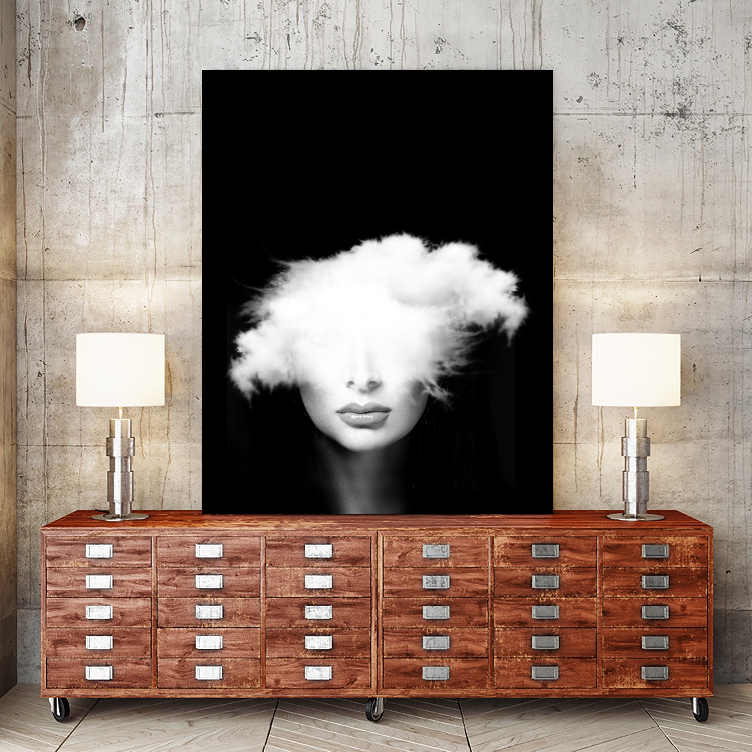 Head in the clouds by Tania Amrein on GIANT ART - black mixed media