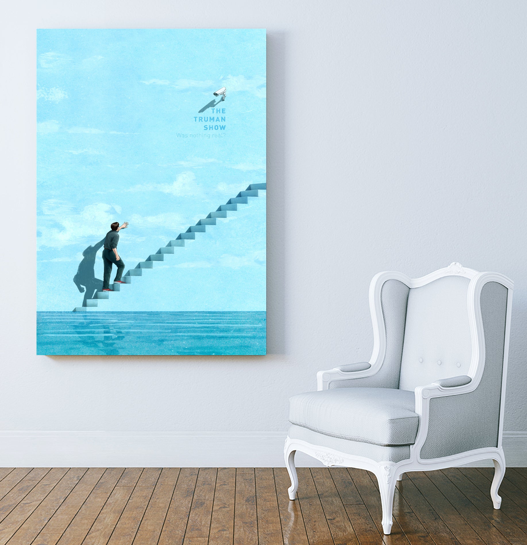 The Truman Show by Jason Ratliff on GIANT ART - blue digital painting