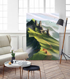 Lonely knight by Laszlo Ede on GIANT ART - white digital painting