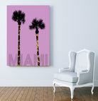 Graphic Art PALM TREES MIAMI | pink by Melanie Viola on GIANT ART - pink vector illustration