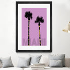 Graphic Art PALM TREES MIAMI | pink by Melanie Viola on GIANT ART - pink vector illustration