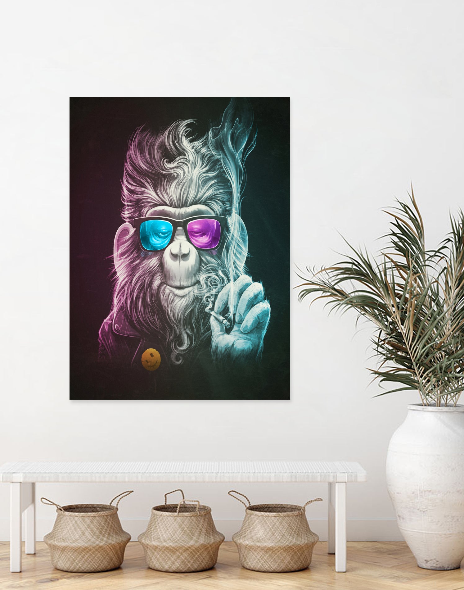 Smoky by Lukáš Brežák on GIANT ART - fuchsia digital painting