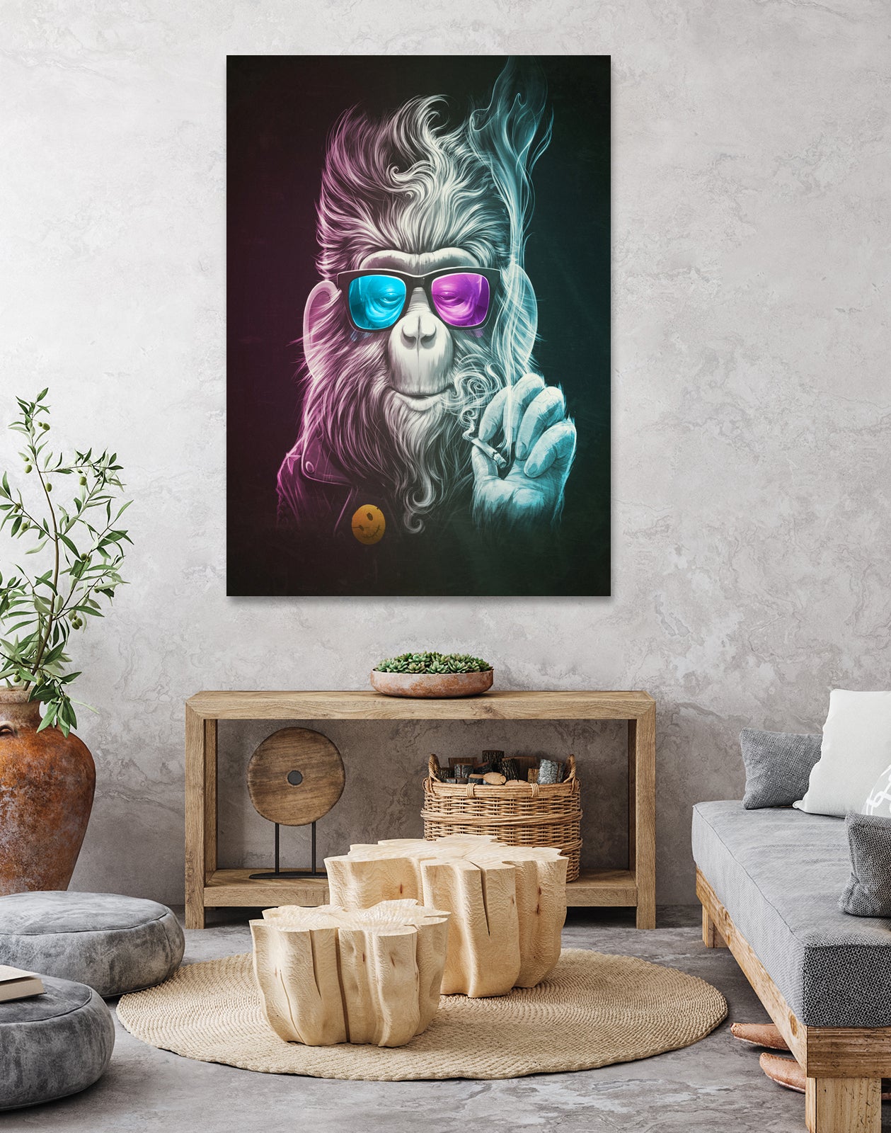 Smoky by Lukáš Brežák on GIANT ART - fuchsia digital painting