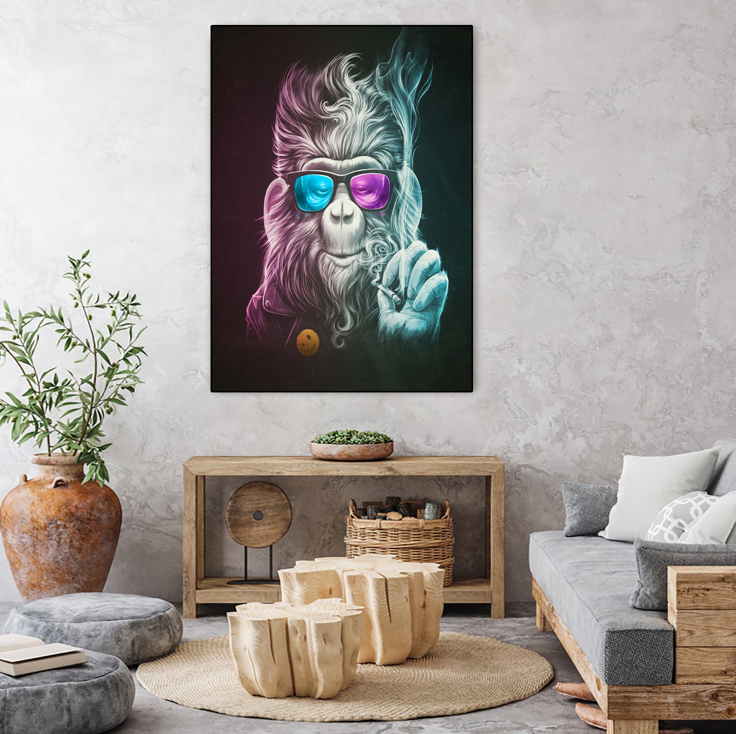 Smoky by Lukáš Brežák on GIANT ART - fuchsia digital painting